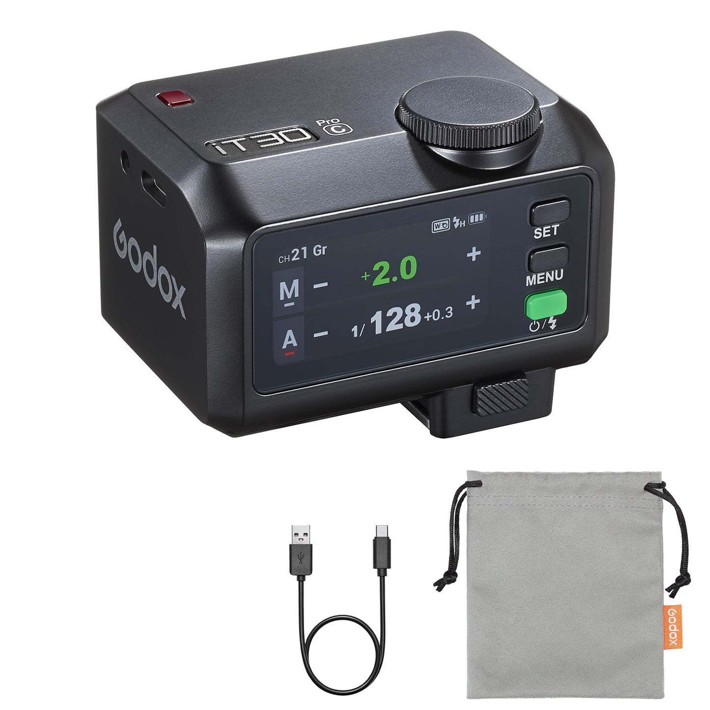 Godox iT30 Pro C N S F O Mini Flash for Camera, TTL Auto-Exposure, HSS 1/8000 Seconds, 2.4G Wireless Xsystem, 2.8" Full-Color Touchscreen