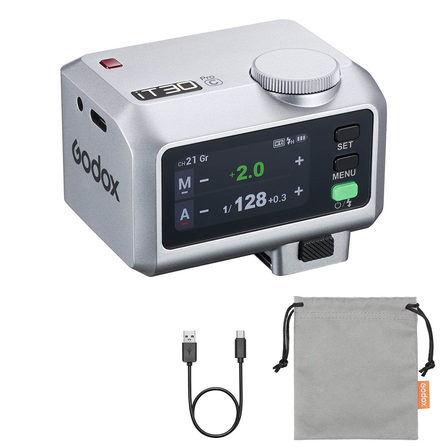 Godox iT30 Pro C N S F O Mini Flash for Camera, TTL Auto-Exposure, HSS 1/8000 Seconds, 2.4G Wireless Xsystem, 2.8" Full-Color Touchscreen