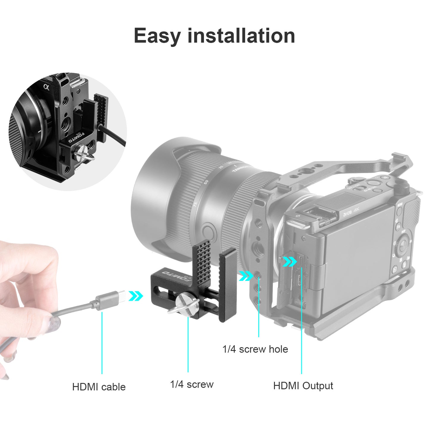 Fomito- XJ - HDMI Cable Clip-F0043