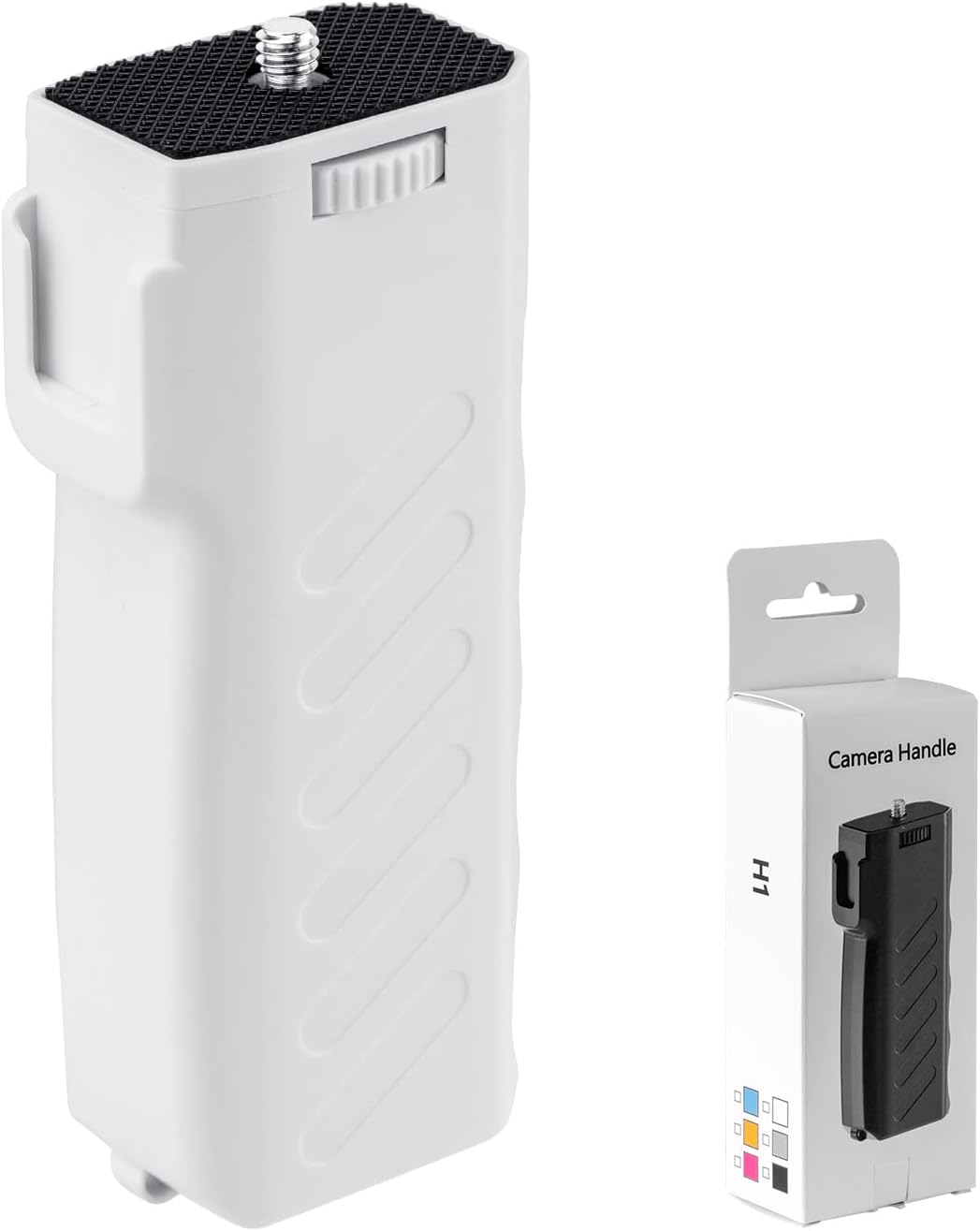 Fomito H1 Camera Handle Grip Stabilizer - Camera Grip Handle. Pistol Grip with 1/4" Screw and Fit for Sport/DSLR/SLR Cameras, Cell Phone Holders.Perfect for Photography, Weddings, Vlogs(White)