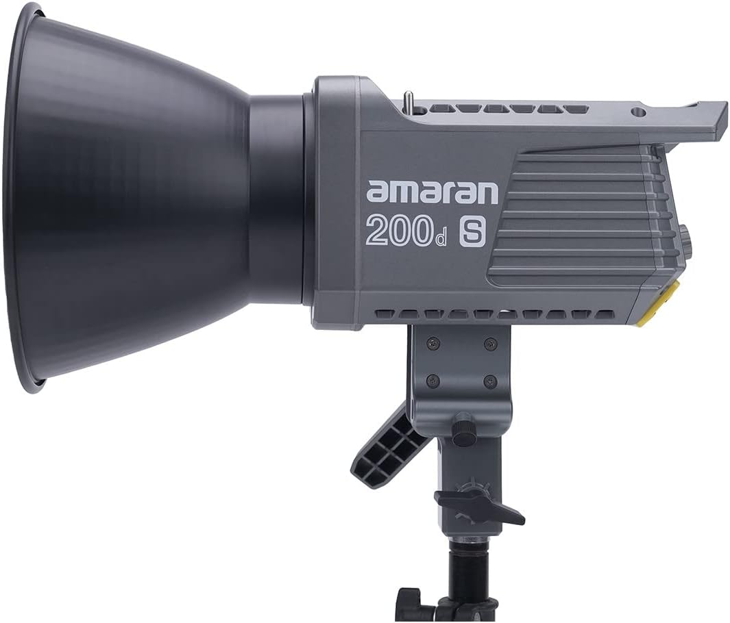 Aputure Amaran 200d S 200d-s 200ds 200W Daylight LED Video Light, CRI 96+ TLCI 99+ 55,800 lux@1m Bluetooth App Control, DC/AC Power Supply Point-Source Light for Studio Photography (200d Upgrade)