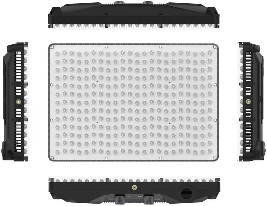Aputure Amaran P60C RGBWW Video Panel Light,Color Temperature 2500K-7500K,60W,CRI95+/TLCI 96+,5900lux@1m,10 Light Effects,with Softbox,Support App