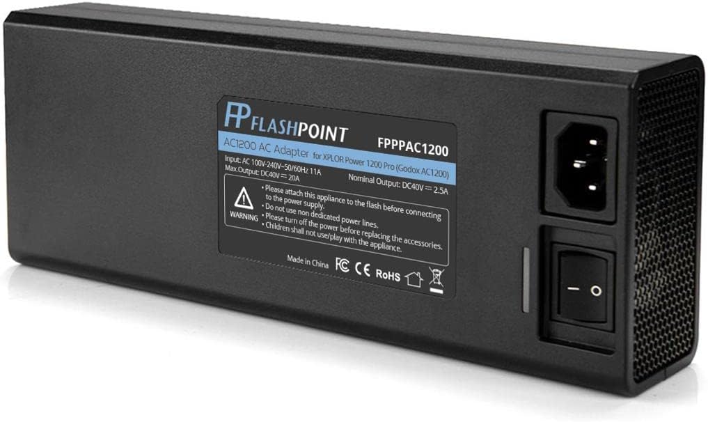 Flashpoint AC1200 AC Adapter for XPLOR Power 1200 Pro (Godox AC1200)