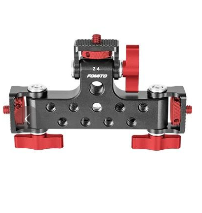 Fomito- Z4T Three-Head Multi-Functional Live Stands Camera Monitor Holder Mount Arm Hot Shoe Adapter Swivel and Tilt Adjustable Monitor Mount for Field Monitor, Smartphone, Led Video Light, Microphone-F0016/F0017