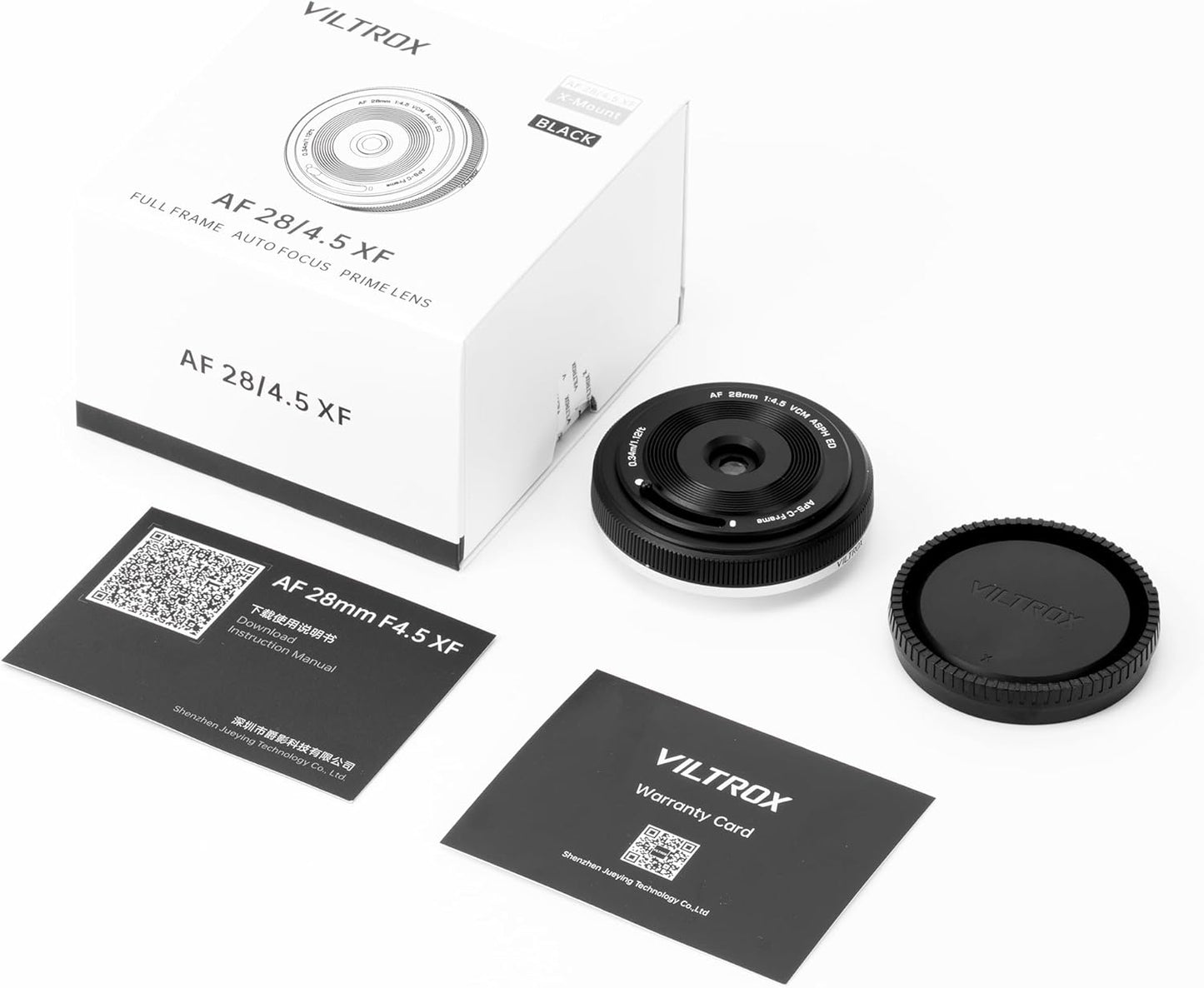 VILTROX 28mm f4.5 Pancake Lens Fuji x, AF 28mm f4.5 X Mount Lens for Fujifilm, Fixed Aperture F4.5 Fuji x Mount for Fujifilm X-T5 X-H2 X-T50 X-M5 X-T30 II X-Pro3 X-S20 X-E4