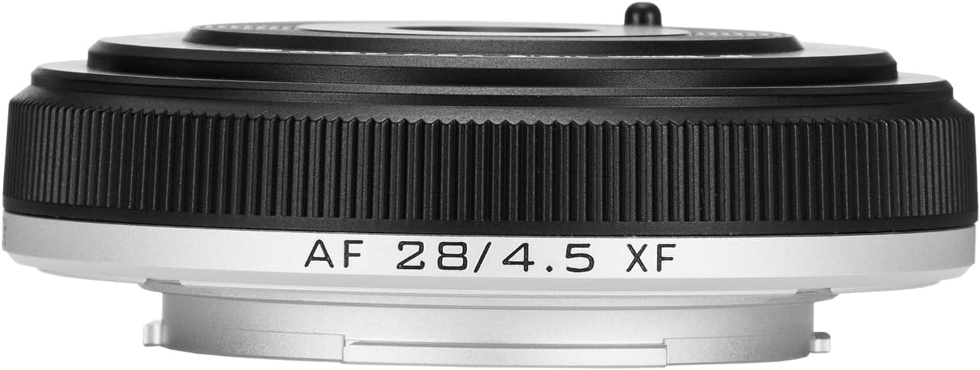 VILTROX 28mm f4.5 Pancake Lens Fuji x, AF 28mm f4.5 X Mount Lens for Fujifilm, Fixed Aperture F4.5 Fuji x Mount for Fujifilm X-T5 X-H2 X-T50 X-M5 X-T30 II X-Pro3 X-S20 X-E4