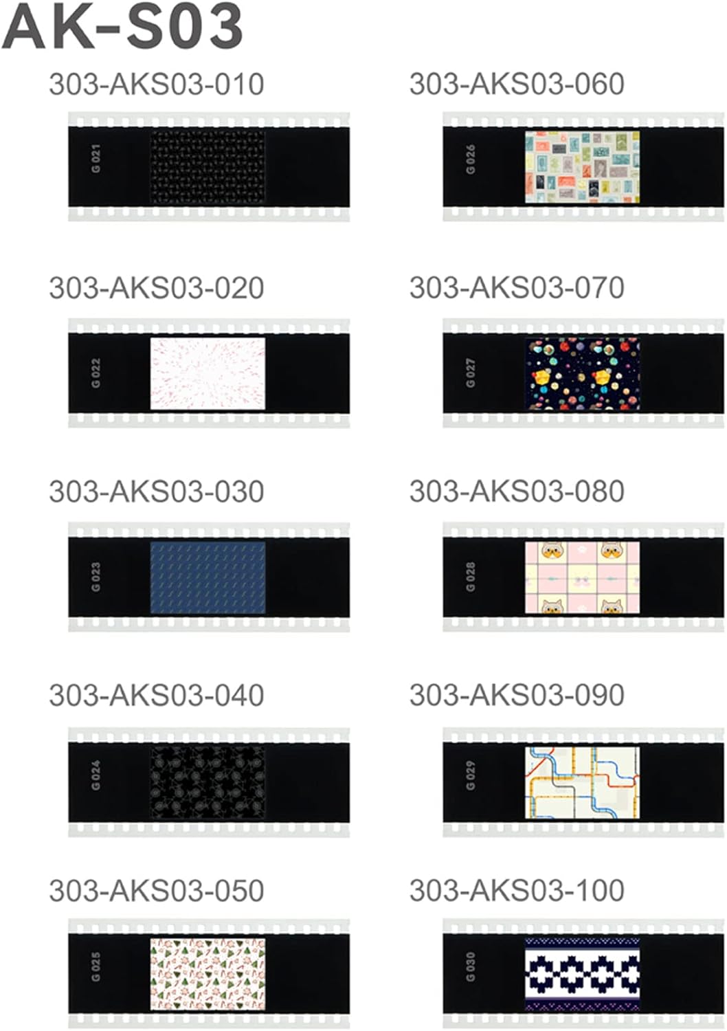 Godox AK-S Full Slide Set Accessories for Godox AK-R21 Camera Flash 60 PCS Transparencies Collection