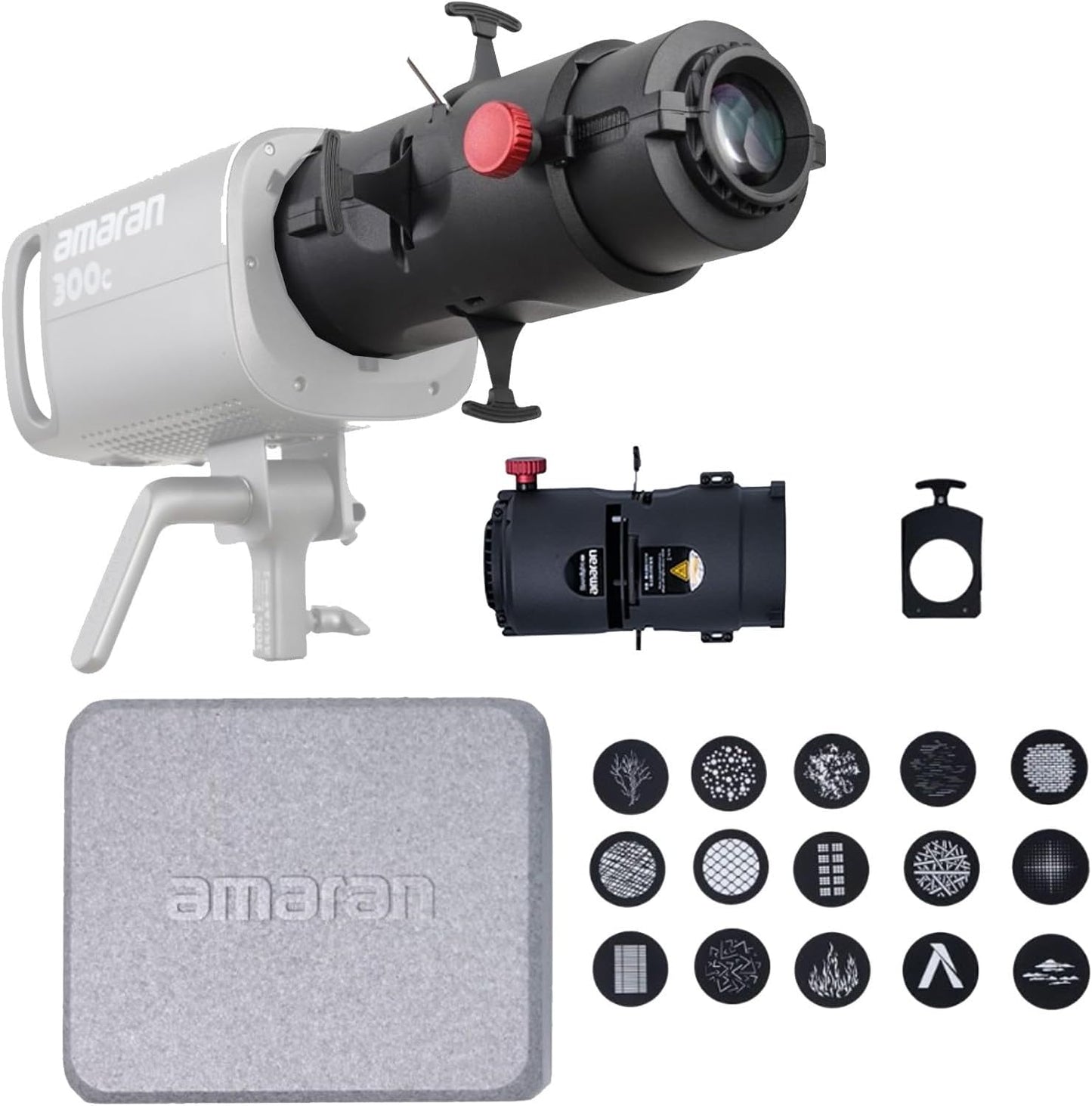Aputure Amaran Spotlight SE 19º Lens Kit Projection Lens Modifier for Amaran 300C 150C Amaran 200X S 60X S Aputure 300X and Other Power not Exceeding 300W Bowens Mount Lights