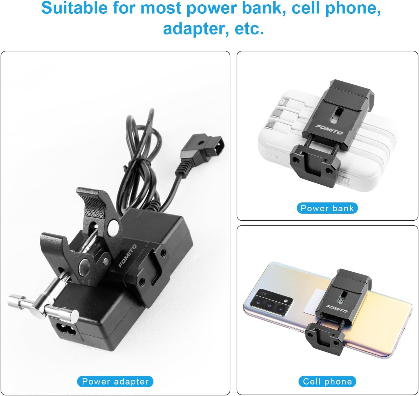 FOMITO-J3A Holder with V-Mount Battery Clamp-F0040