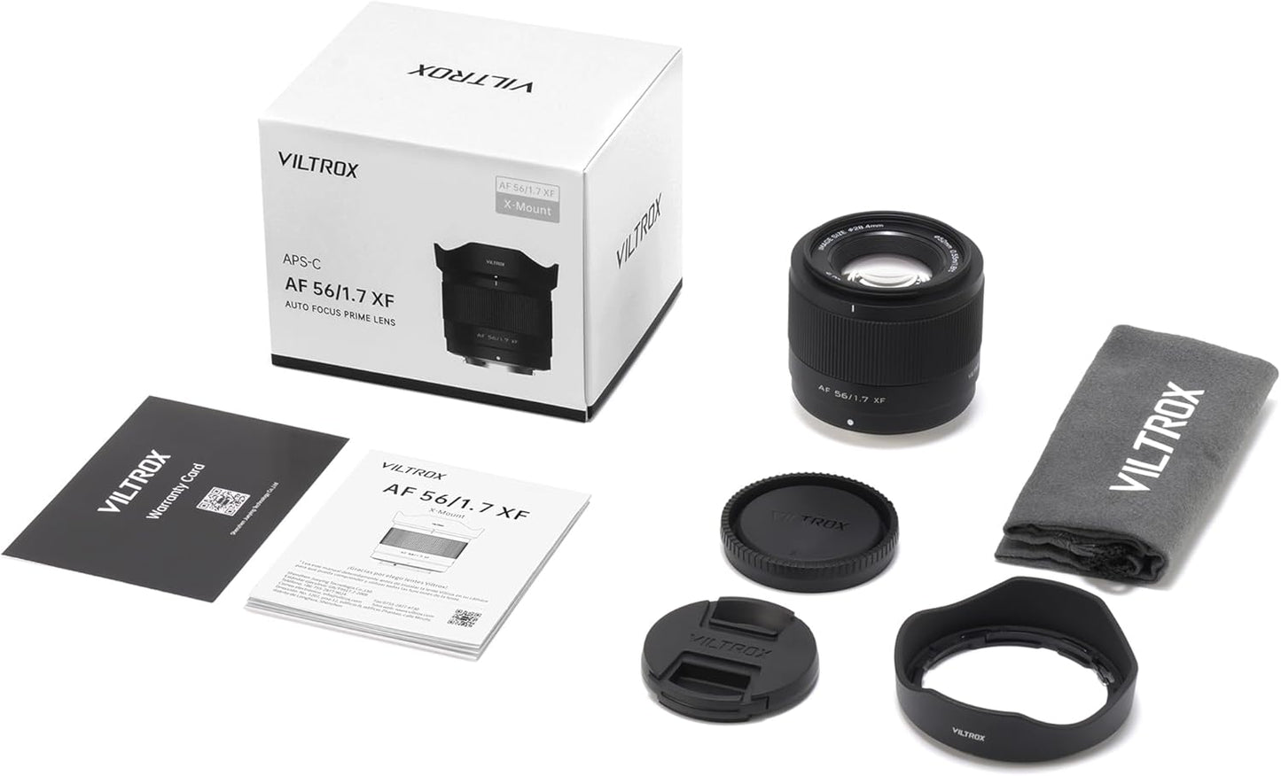 VILTROX 56mm F1.7 Fuji XF, 56mm f/1.7 Fuji X Mount Lens, APS-C Lens for Fujifilm X-Mount X-T5 X-T4 X-T30 II X-S10 X-T200 X-T30 X-H1 X-H2 X-T3 X-T100