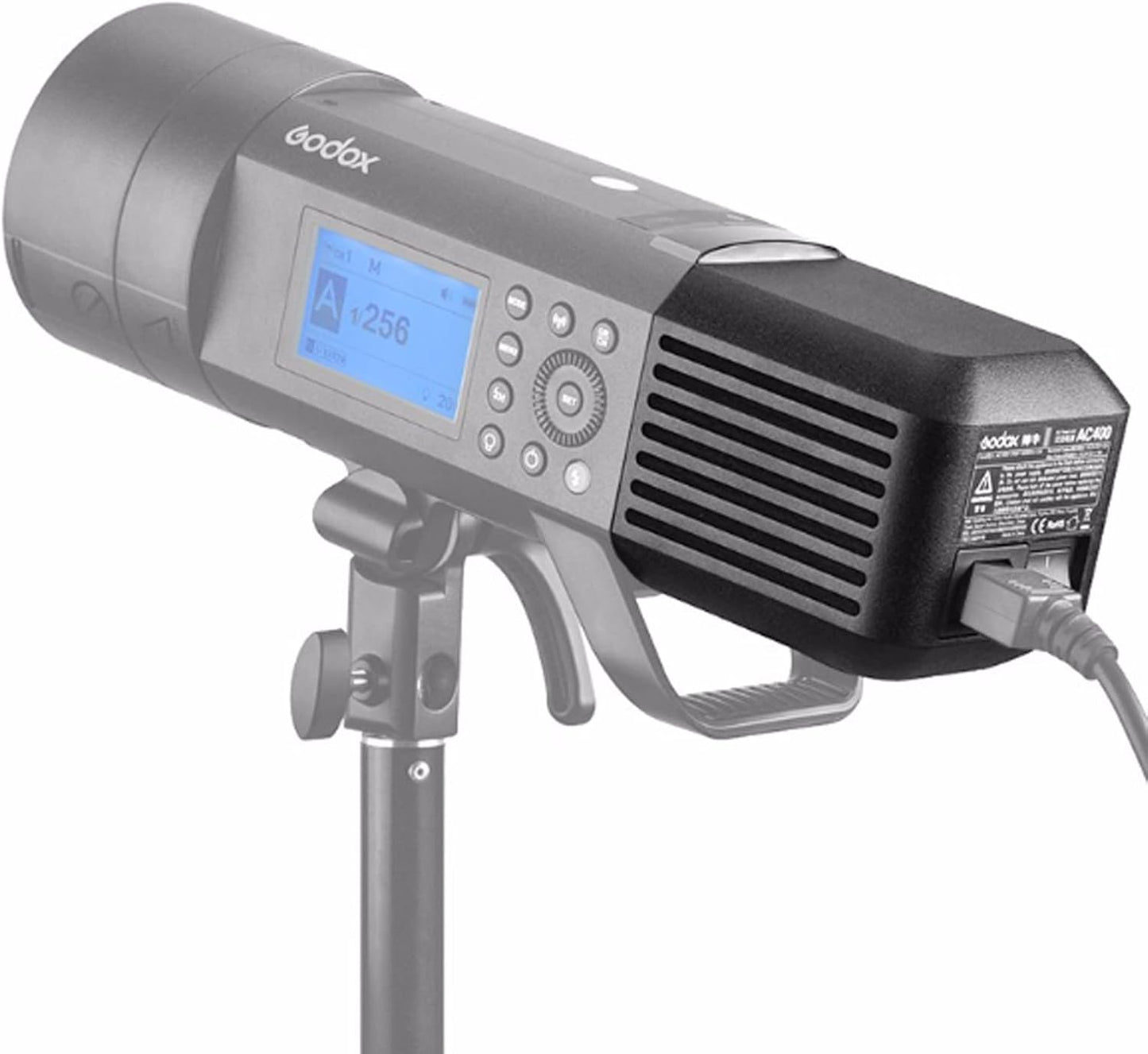 Godox AC400 AC Power Unit Source Adapter with 5m Cable for Godox AD400 Pro Monolights All-in-One Outdoor Flash Strobe (Godox AC-400 for AD400Pro)