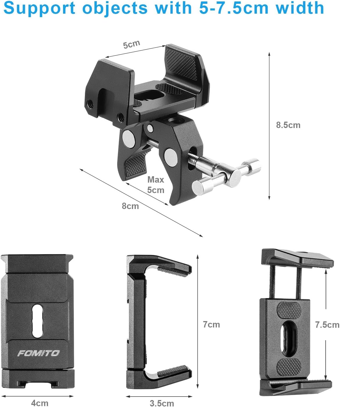 FOMITO-J3A Holder with V-Mount Battery Clamp-F0040
