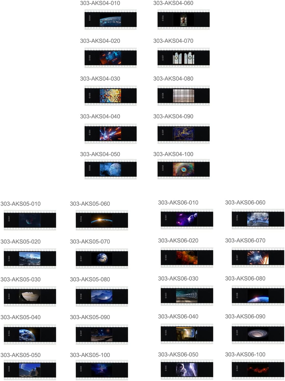 Godox AK-S Full Slide Set Accessories for Godox AK-R21 Camera Flash 60 PCS Transparencies Collection