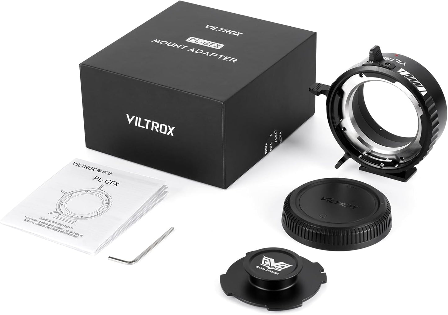 PL-GFX Lens Mount Adapter, PL to GFX Adapter, PL Cine Lens to Fujifilm GFX Mount Cameras GFX100S GFX100 II GFX100 GFX50S II GFX50S GFX50R (Manual Fous)