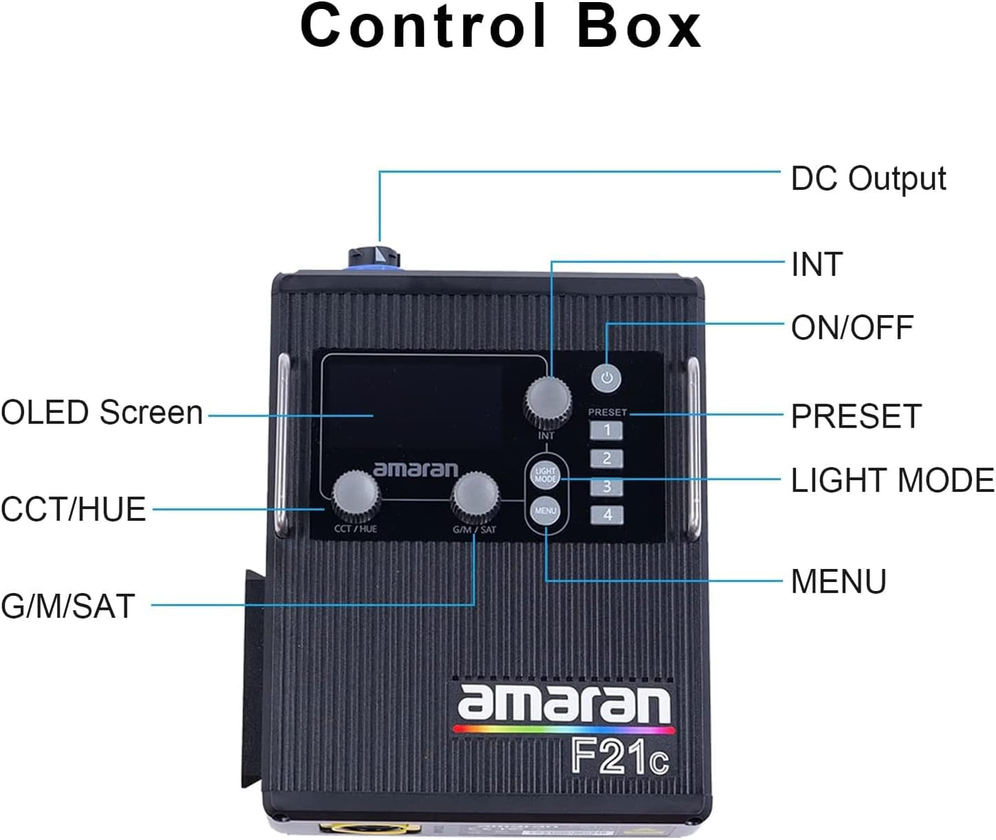 Aputure Amaran F21C RGBWW Flexible Led Video Light 2500K~7500K,100W,15 Lighting FX with Honeycomb Grid Soft Box,Support App Control