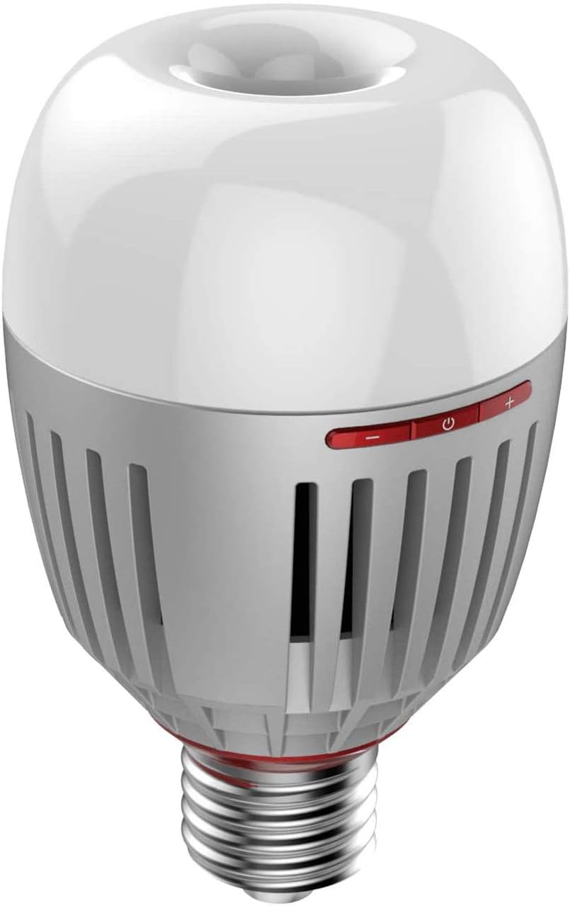 Aputure Accent B7c LED Smart Bulb 7W RGBWW,2000k-10000k Bi Color,CCT/HSI/FX Mode,App Control Built-in Battery, E26/E27 Socket