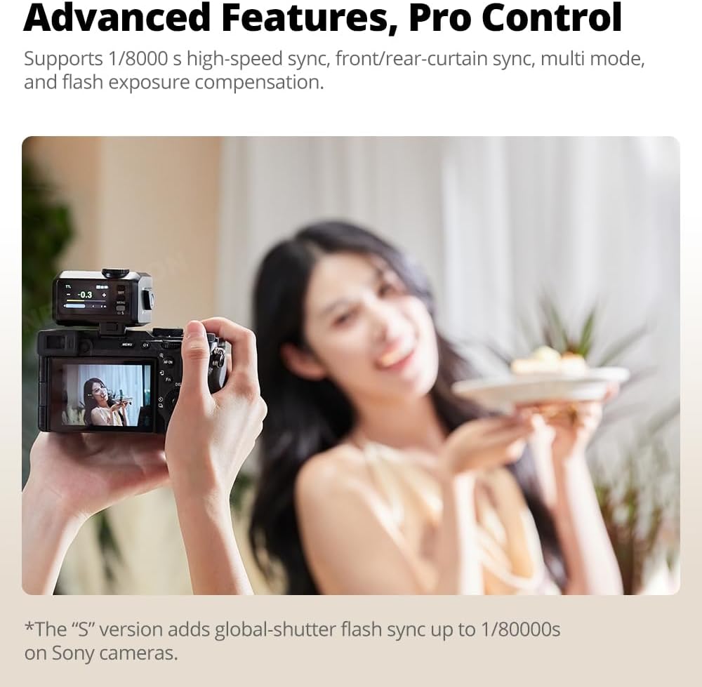 Godox iT30 Pro C N S F O Mini Flash for Camera, TTL Auto-Exposure, HSS 1/8000 Seconds, 2.4G Wireless Xsystem, 2.8" Full-Color Touchscreen