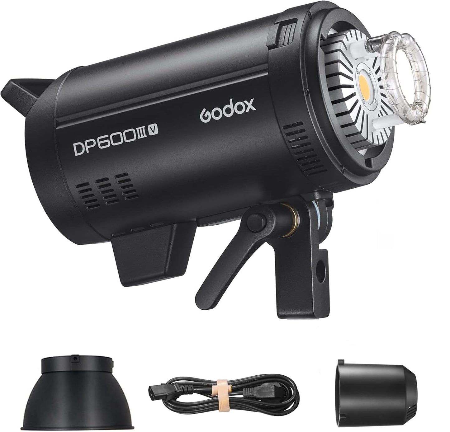 Godox DP600IIIV 600Ws Stobe Flash Studio Light GN106 0.1-1S Recycle Time, 1/2000-1/800s Flash Duration, 2.4G X System CCT 5600±200K Bowens Mount Monolight for Studio Portrait Photography (DP600III-V)