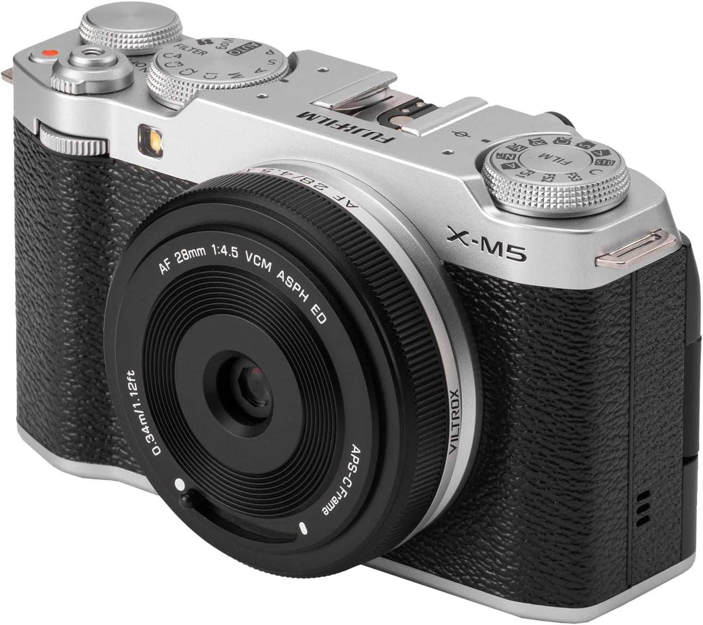 VILTROX 28mm f4.5 Pancake Lens Fuji x, AF 28mm f4.5 X Mount Lens for Fujifilm, Fixed Aperture F4.5 Fuji x Mount for Fujifilm X-T5 X-H2 X-T50 X-M5 X-T30 II X-Pro3 X-S20 X-E4