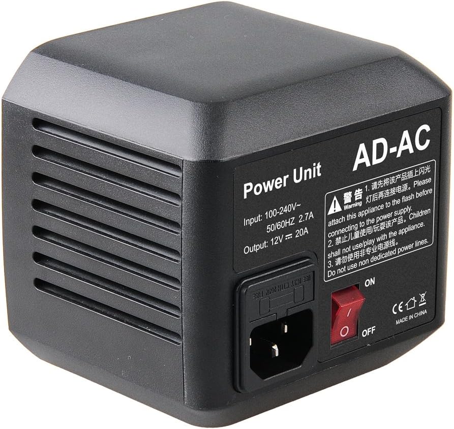 GODOX AD-AC Power Source Adapter Unit with 5M Cable AD600 AD600M AD600B AD600BM Flashpoint XPLOR 600 Flash