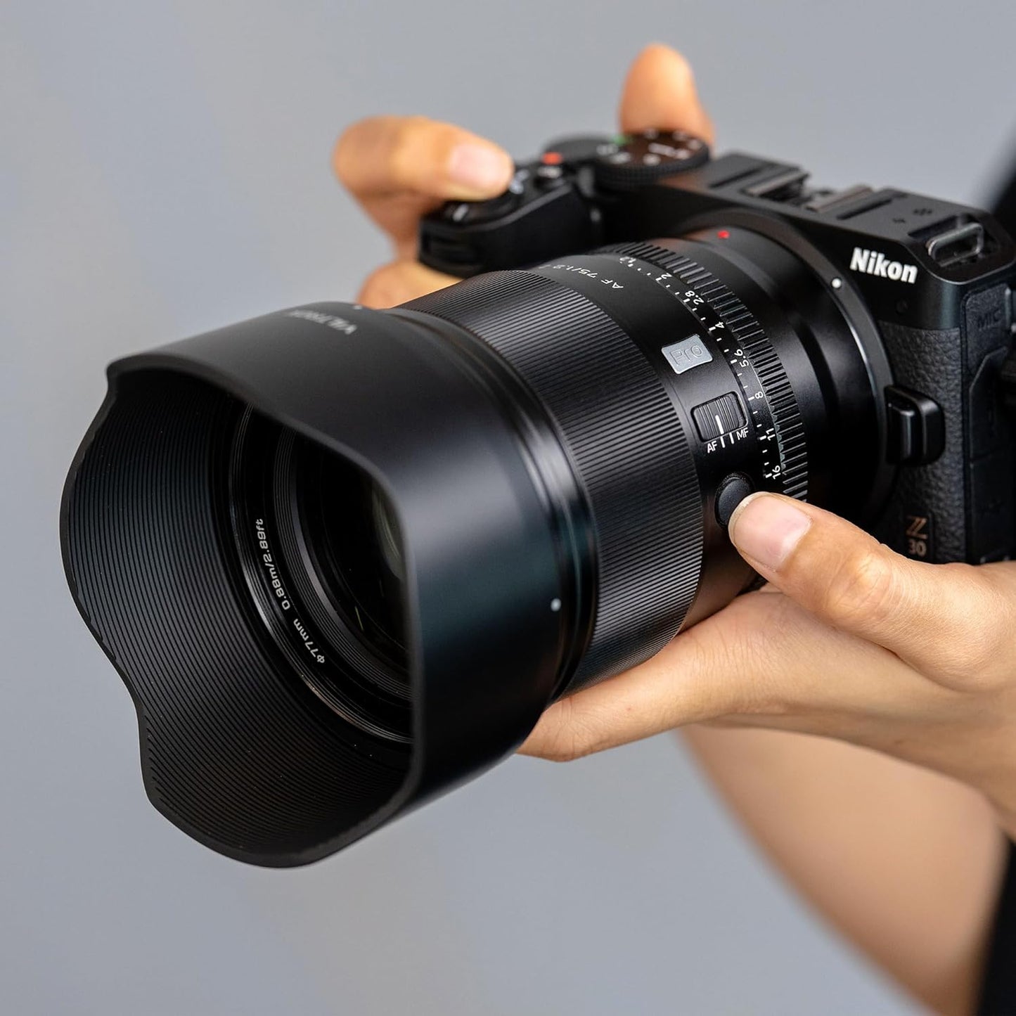 VILTROX 75mm f1.2 Pro Z Mount for Nikon, 75mm f/1.2 for Nikon Z APS-C Auto Focus Lens for Nikon Z fc Z30 Z50