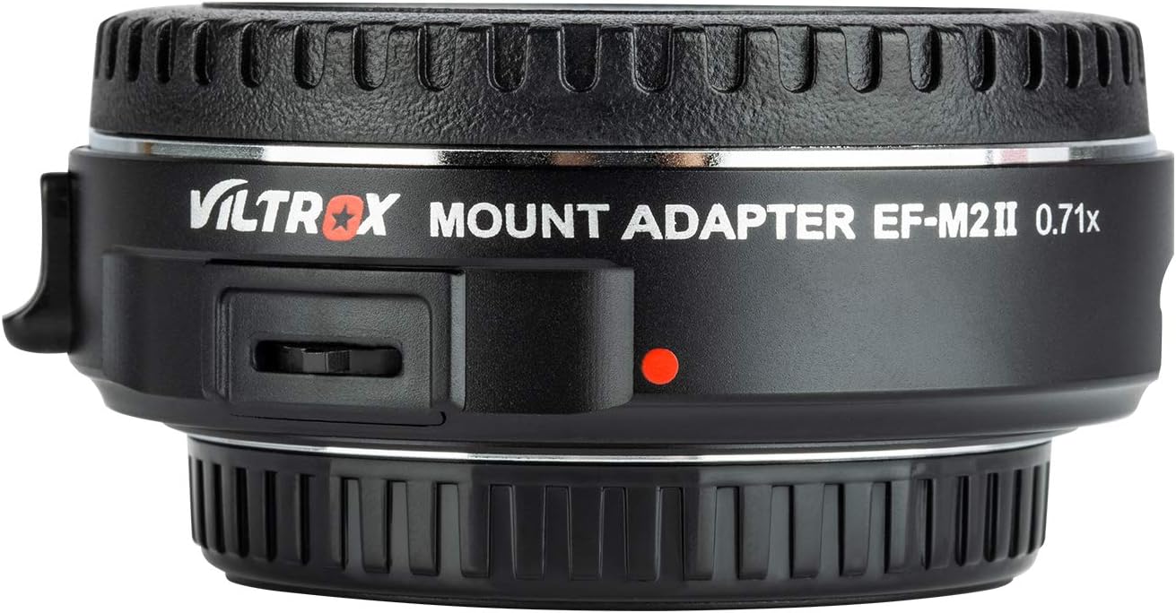 VILTROX EF-M2II 0.71x Speed Booster, EF to Micro 4/3 Focal Reducer Booster Adapter Auto-Focus for GH6 GH5M2 BMPCC 4K GH4 GH5 G100 G95 G85 OM-1 EM-1 E-M1X E-M1 iii E-M5 iii E-M10 iv E-M10 iii