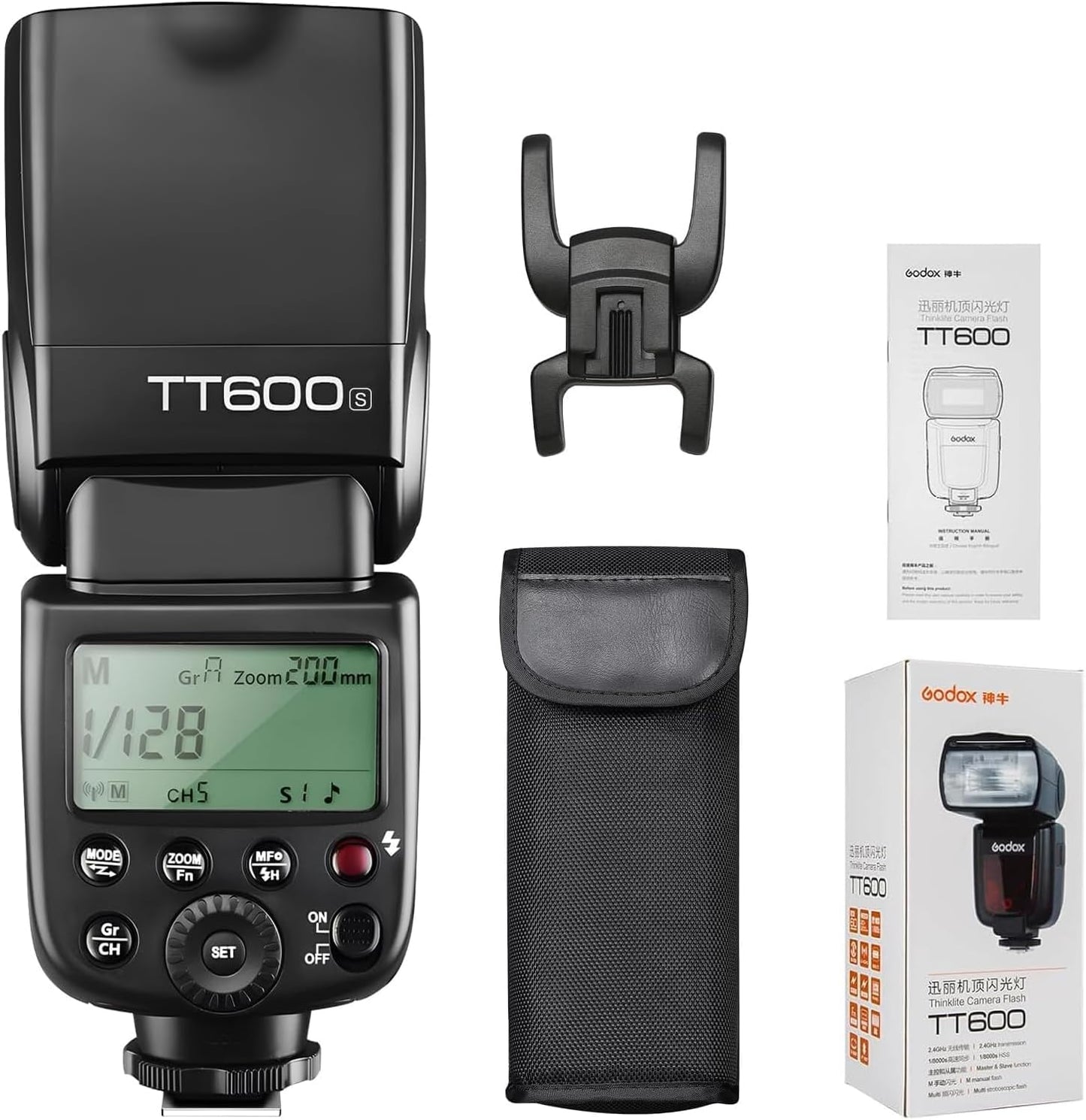 GODOX TT600S 2.4G Wireless Camera Flash Speedlite with Diffuser, Master Slave Off GN60 Manual Flash, Support HSS When paired Off Camera with Godox X Trigger System for Sony Cameras (TT600S for Sony)