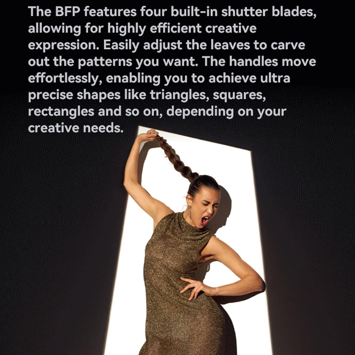 Godox BFP Flash Projection Attachment for Bowens Mount Flash Speedlight, 360° Rotatable, EF Lens Mount, Speedlight Attachment for Godox AD600 Pro, AD1200 Pro, SK400, SK400II, MS300, MS300V, QT Series