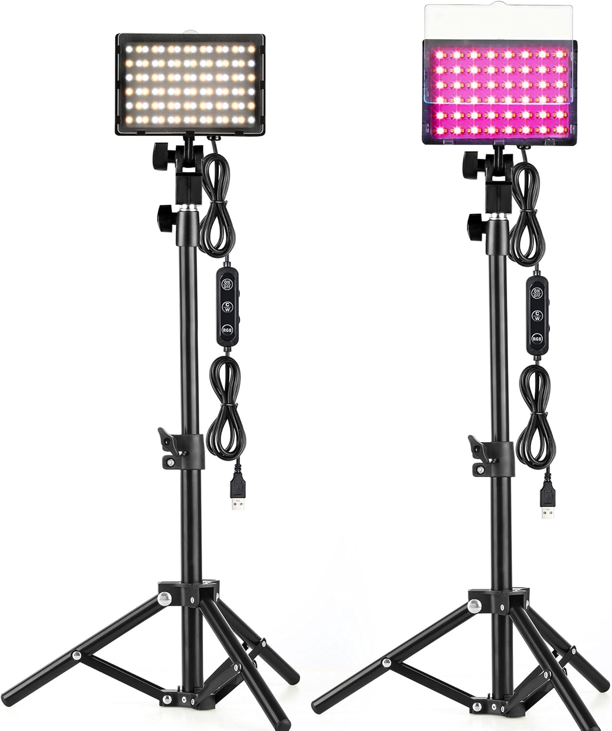 RGB Video Photography Lighting Kit, App Control Streamer Light Tiktok Light, 2800K-6800K LED Video Light for Product Shoot, Vlogging, Liver Streaming, Photography, Video (1 Piece)