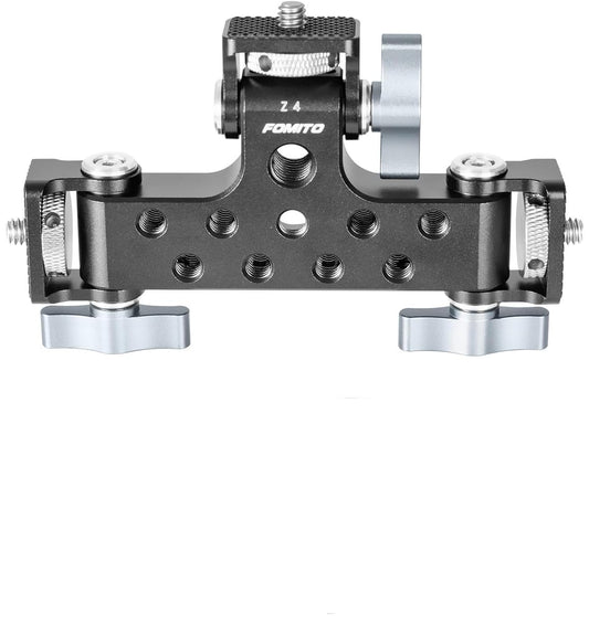 Fomito- Z4T Three-Head Multi-Functional Live Stands Camera Monitor Holder Mount Arm Hot Shoe Adapter Swivel and Tilt Adjustable Monitor Mount for Field Monitor, Smartphone, Led Video Light, Microphone-F0016/F0017