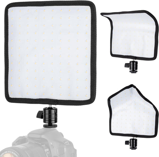 Fomito-RX-8TS/8TDS Falconeyes Foldable Flexible LED Light Panel Kit 5600K CRI95 On-Camera Lamp Daylight Splash-Proof for Video Studio Photography Lighting-F0072/F0073