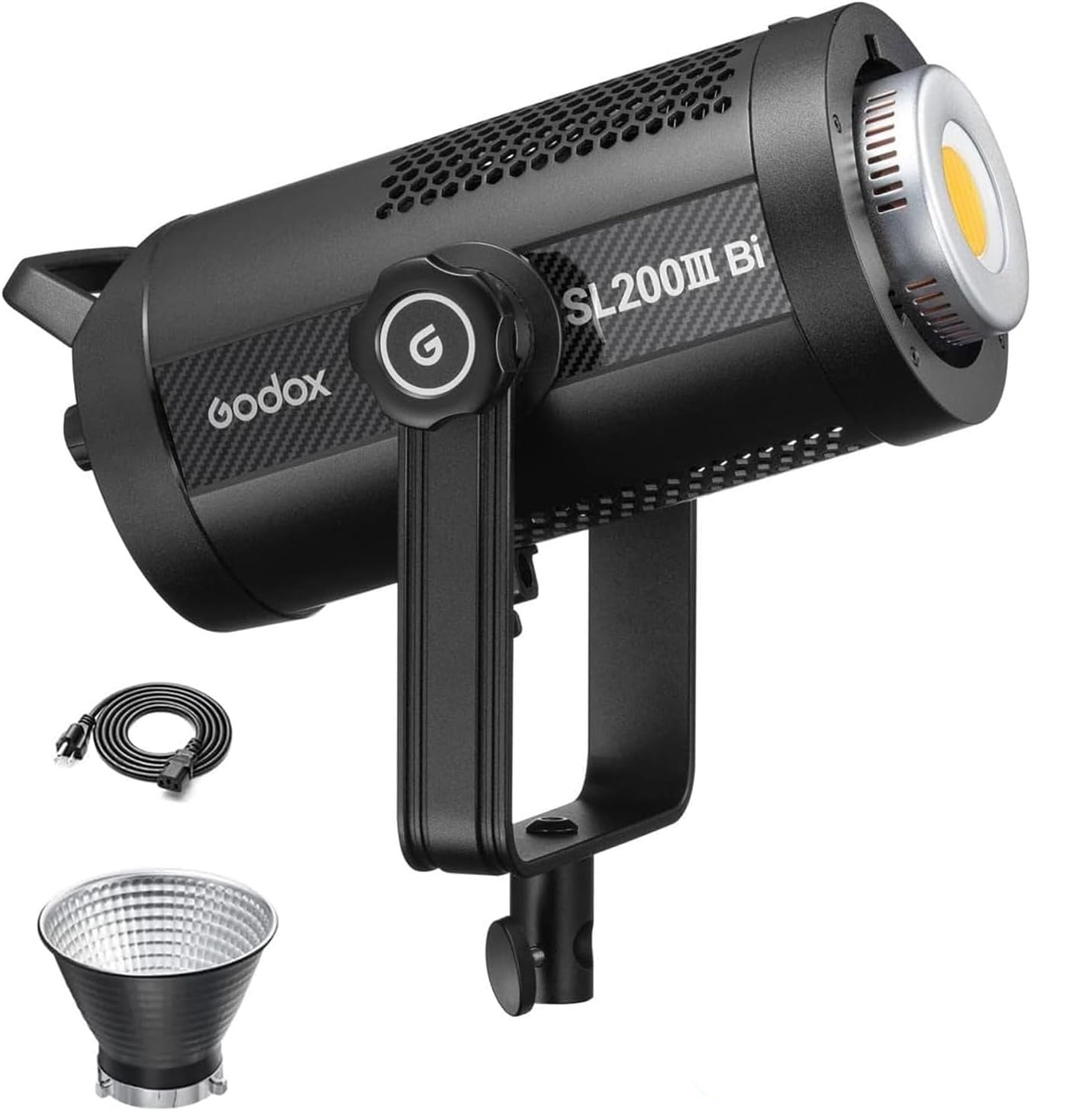 Godox SL200Bi IIIBiBi-Color 215W LED Video Light, CCT 2800-6500K CRI 96, TLCI 97, 95400 Lux@1m, 9 FX Effects Bowens-Mount Studio Lights with RC-A6 Remote for Studio and Film TV Production
