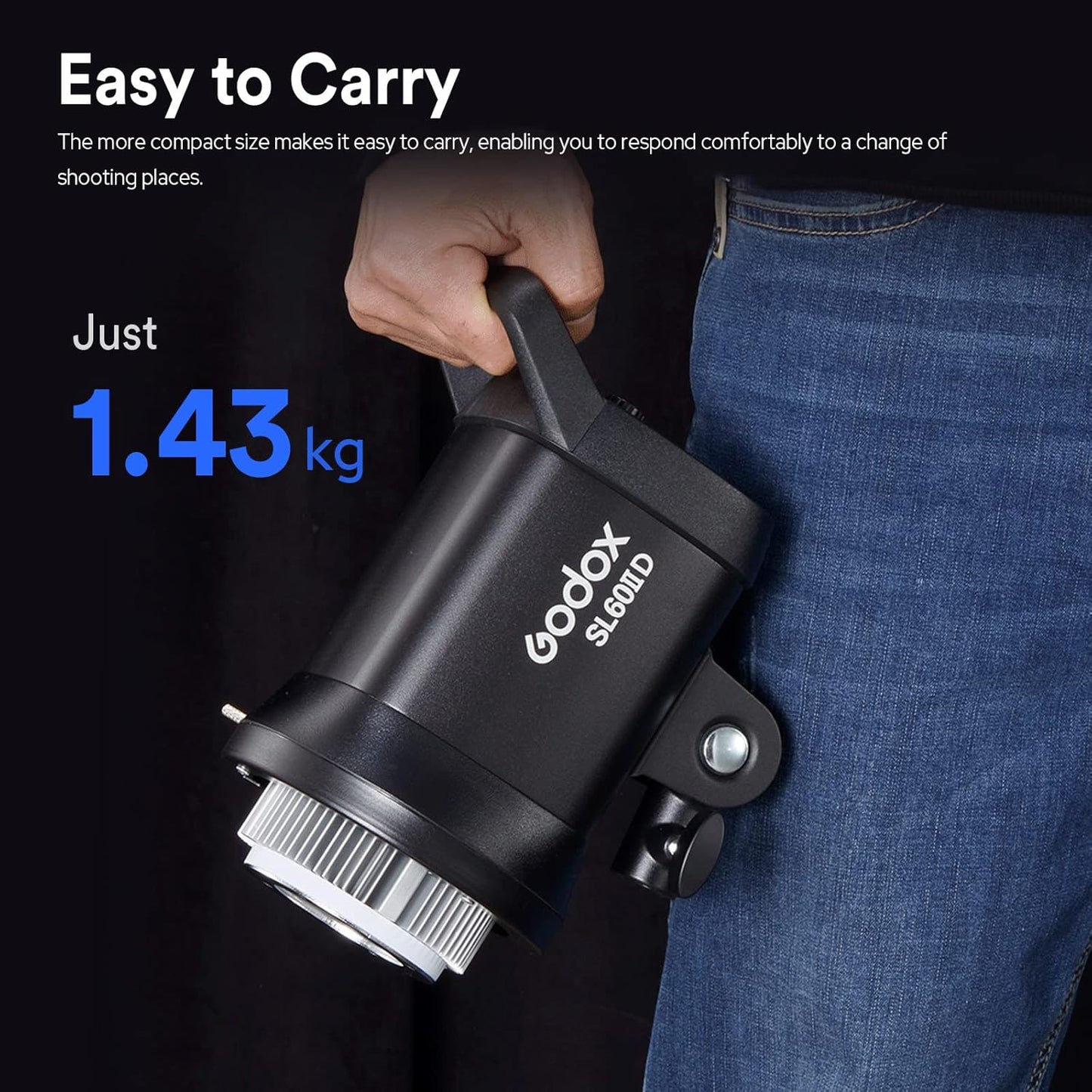 Godox SL60 SL60IID 70W LED Video Light,CRI96+ TLCI97+ 5600±200K,Builtin 8 FX Effects,APP/Remote Control Adjust Brightness,Bowens Mount LED Light for Video Recording Wedding Outdoor Shooting