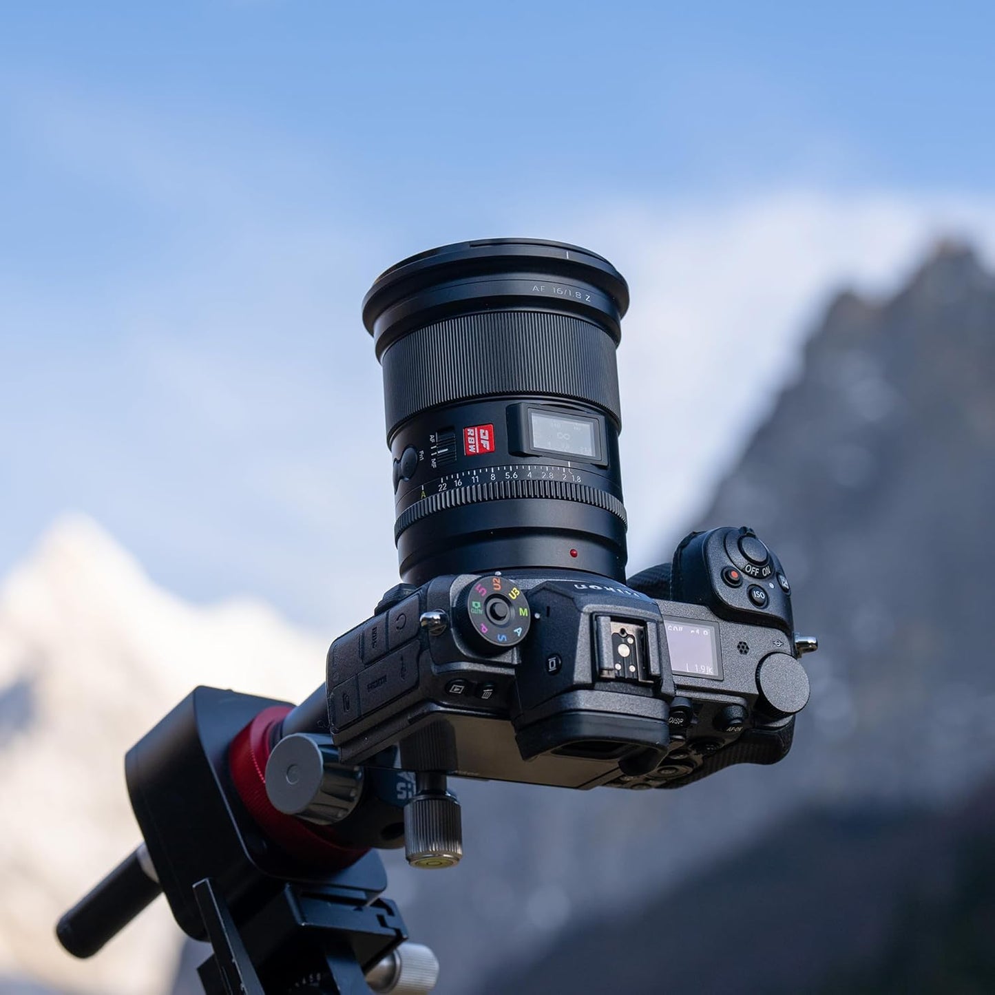 VILTROX AF 16mm F1.8 Z Full Frame Lens for Nikon Z-Mount, AF 16mm F/1.8 Z with Built-in LCD Screen Wide Angle Lens for Nikon Z Mount Z7 Z7ii Z8 Z8ii Z9 Zf Z30 Z50 Zfc