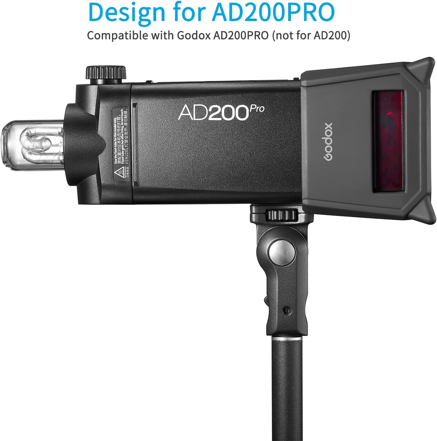 GODOX AD200PRO-PC Silicone Fender Protect Case for AD200Pro AD200Pro II Flash Light Screen Protection