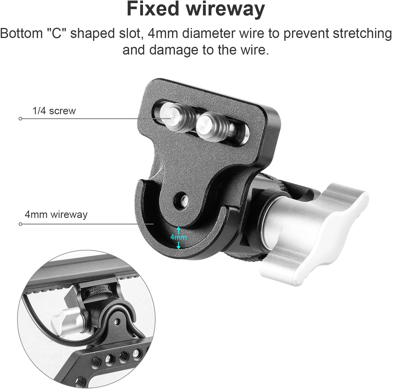 Fomito-Z6 Camera Monitor Holder Mount Arm Hot Shoe Adapter for Field Monitor, Smartphone, Led Video Light, Microphone (New Upgrade Model)-F0013/F0014/F0015