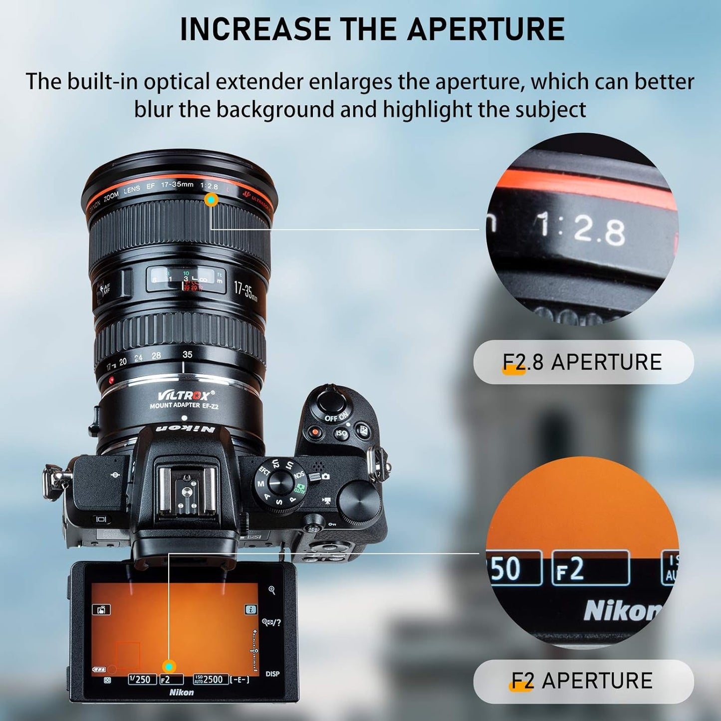 VILTROX EF-Z2 Auto Focus Lens Mount