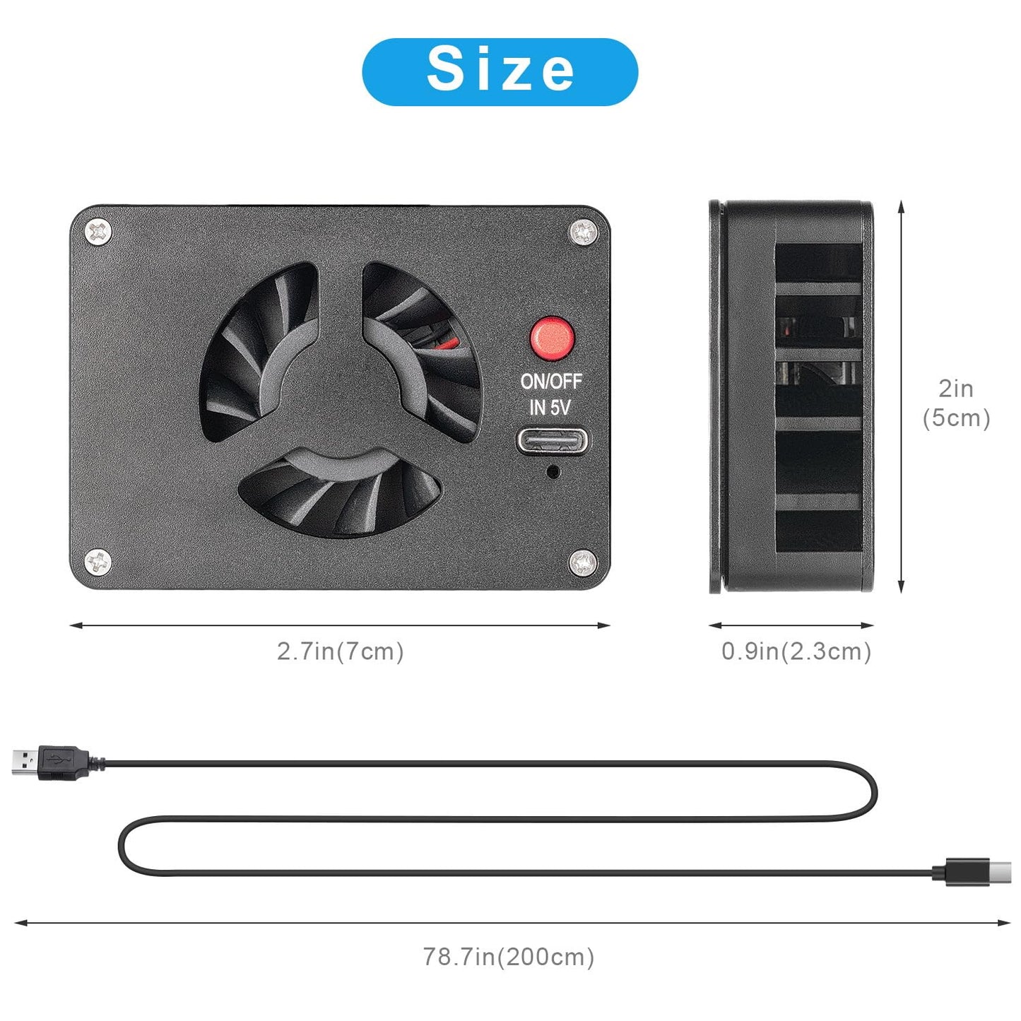 FOMITO-FS-01 Camera Cooling Fan with Magnetic Case for Sony A7M4 A7cII A7c A7S3 ZV-1 ZV-10 ZVE1 A6700 FX30 Canon R5 R6 R7 Fujifilm XT4-F0191