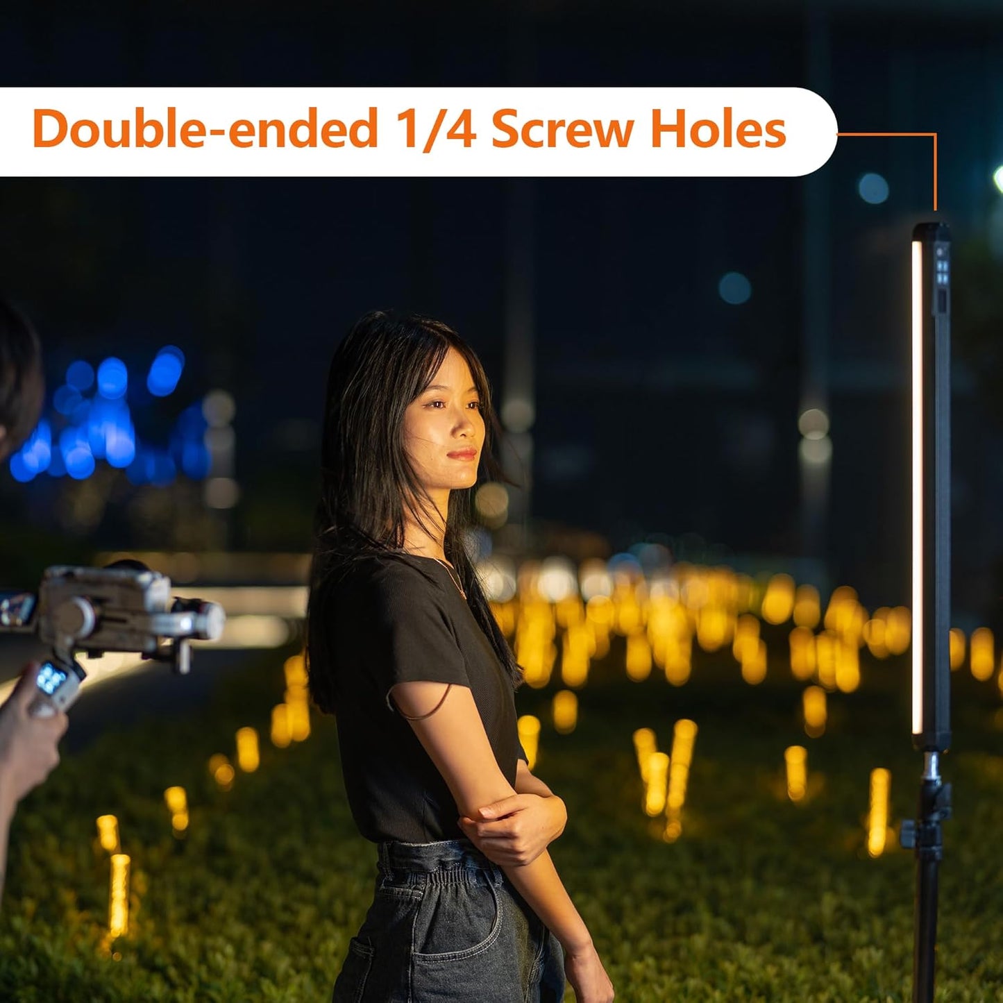 VILTROX 58cm 20W RGB Light Stick,1920LM 2500K~8500K TLCI≥97 LED Photographye Tube Light, Phone Control RGB Photo Lamp for YouTube, TikTok, Game Streaming, Party Bar (K60)