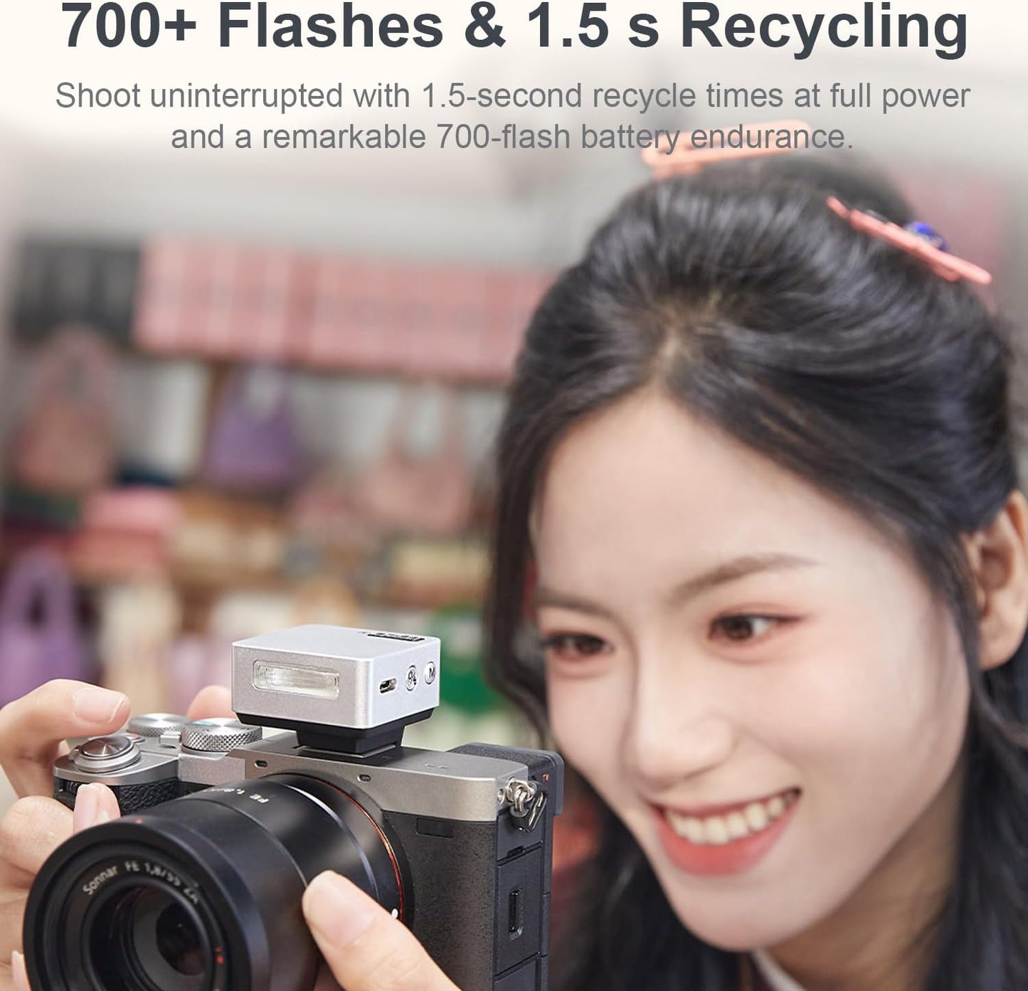 GODOX iT22 C/N/S/F/O iFlash TTL Camera Flash Light, 700+ Flashes & 1.5 s Recycling, 6 Stops (1/32 to 1/1 Power), Built in Battery with Magnetic Diffuser & Filter (Black, for Olympus,Panasonic)