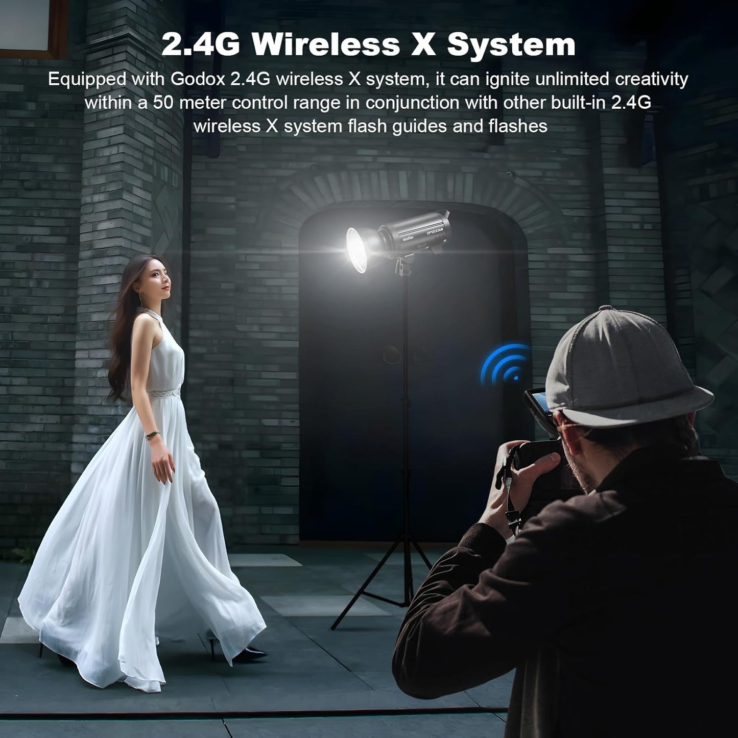 Godox DP800III-V Upgraded Studio Flash Light 800Ws Power GN126 5600±200K Strobe Lighting Built-in 2.4G Wireless X System Bowens Mount Photography Flashes for Wedding Fashion Advertising Photography…