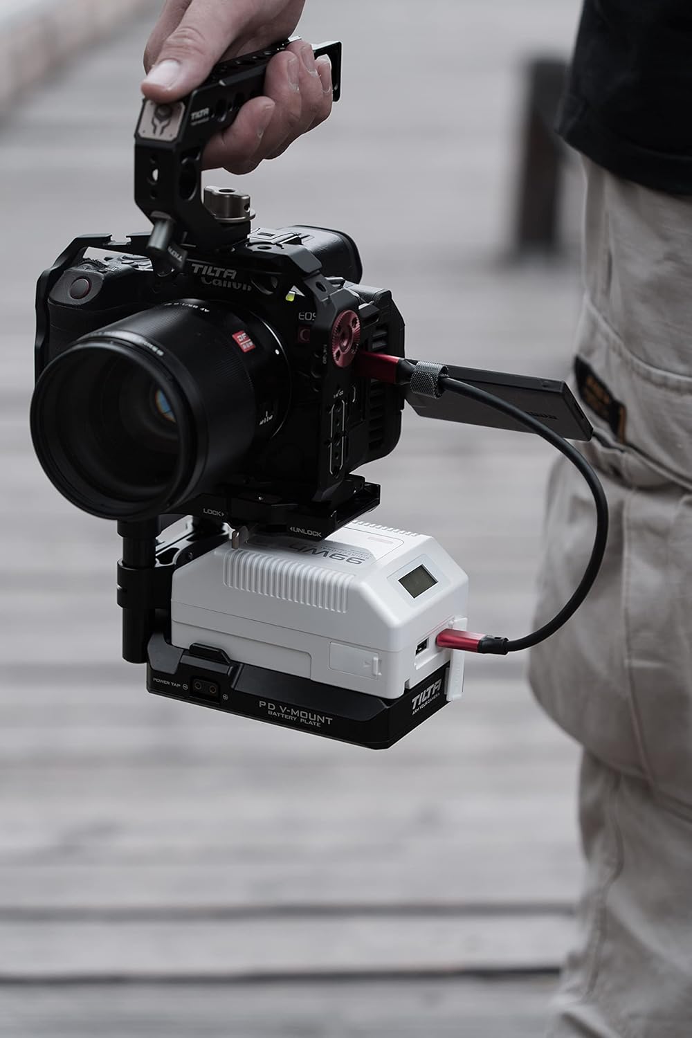 99Wh VILTROX V Mount Battery, 99Wh 14.8V Mini V-Mount Battery Support 45W PD USB-C Fast Charger, BP 10A Output, with D-TAP, Type-A, Type-C, OLED Screen, for Camera, Camcorder, Monitor, Filmmaker