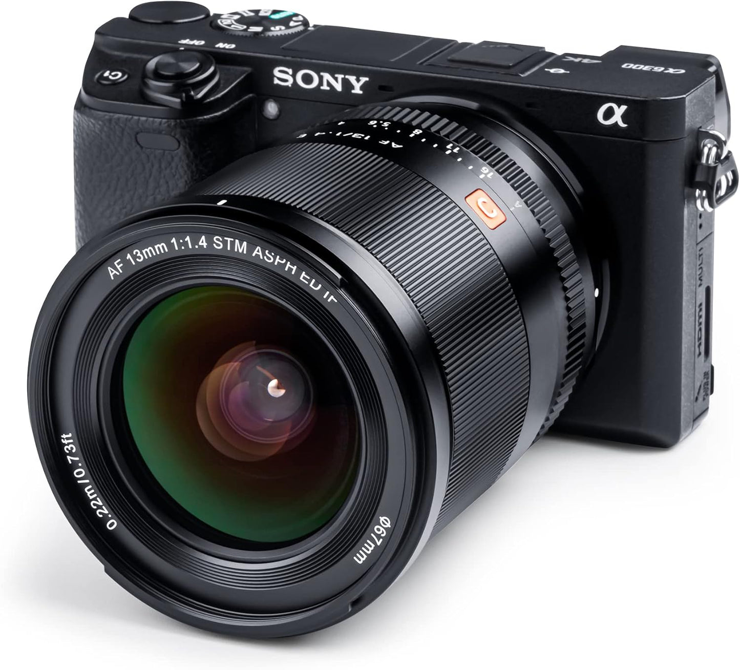 VILTROX 13mm F1.4 f/1.4 e Mount Lens, Super Wide Angle APS-C Prime Lens for Sony e Mount mirrorless Cameras ZV-E10 a600 a6600 a6100 a6000 a7 Black