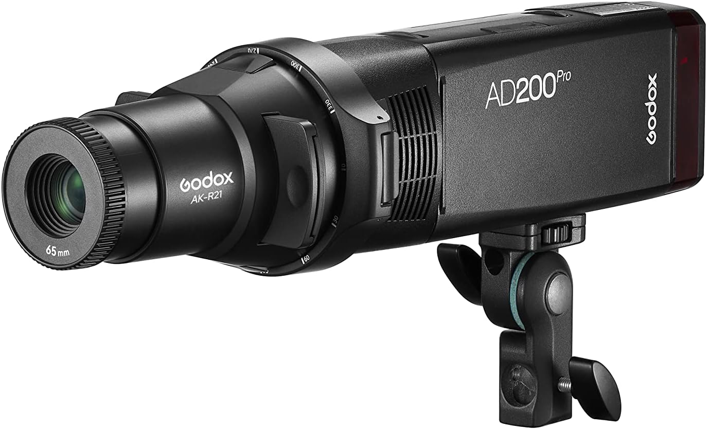 Godox Camera Flash Speedlight Light Projector AK-R21 Projection Attachment Create Theatrical Effect for Godox AD200Pro,AD100,Godox V1 Series, V860II Series, V860III Series, TT685II Series