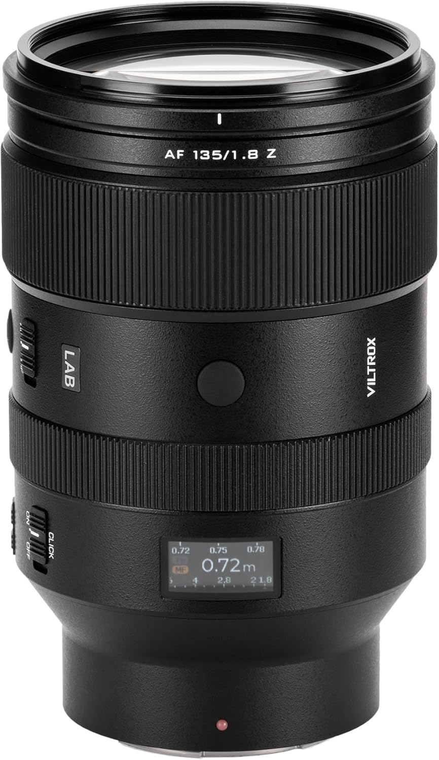 VILTROX AF 16mm F1.8 Z Full Frame Lens for Nikon Z-Mount, AF 16mm F/1.8 Z with Built-in LCD Screen Wide Angle Lens for Nikon Z Mount Z7 Z7ii Z8 Z8ii Z9 Zf Z30 Z50 Zfc
