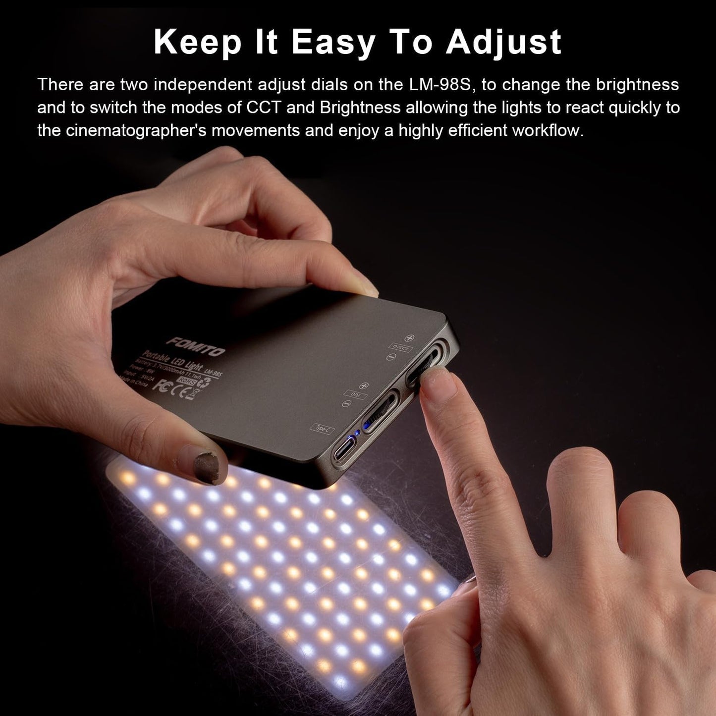 Fomito LM-98S Portable LED Light-F0064