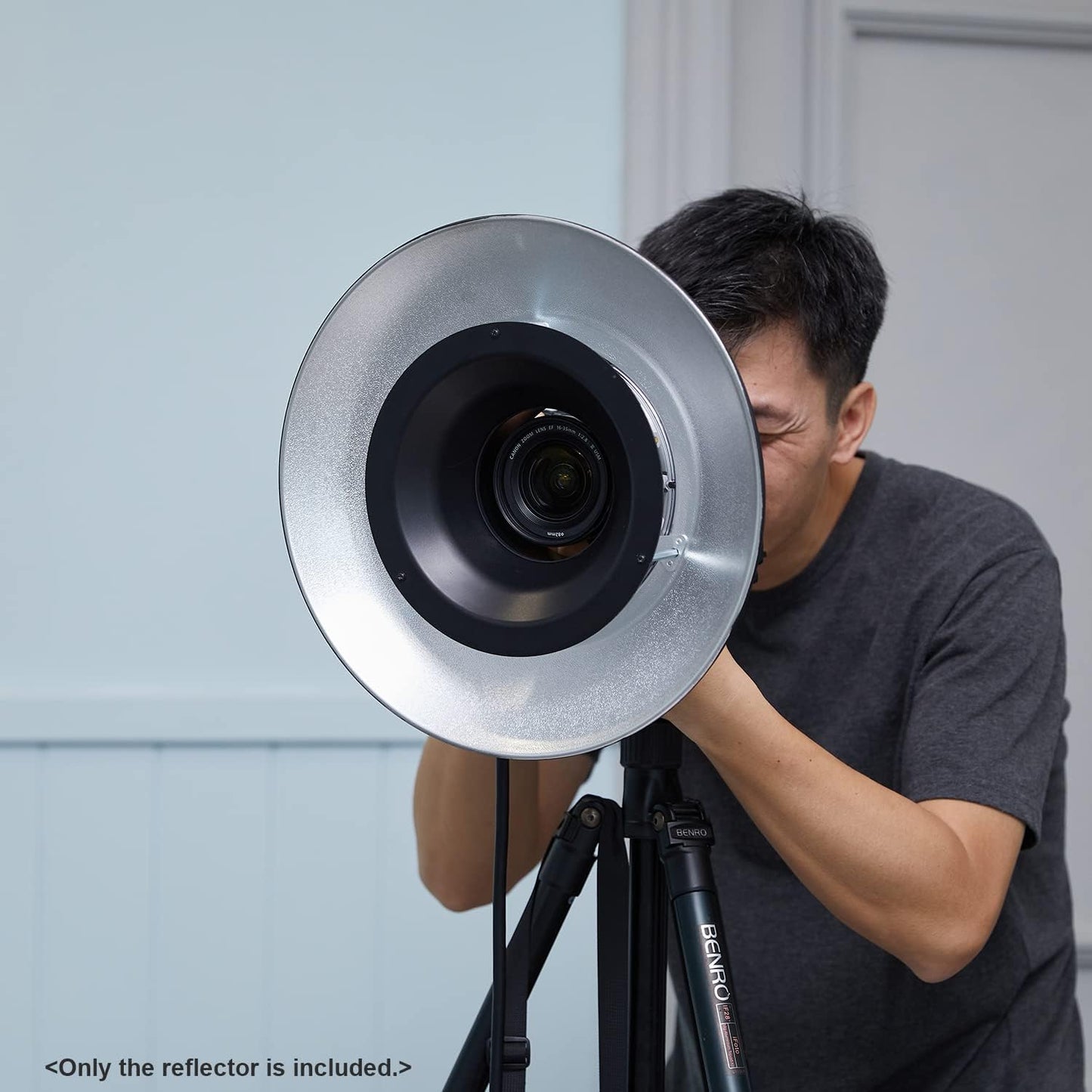 GODOX Reflector with Silver Interior Beauty Dish RFT-25S for Godox R200 Ring Flash Head
