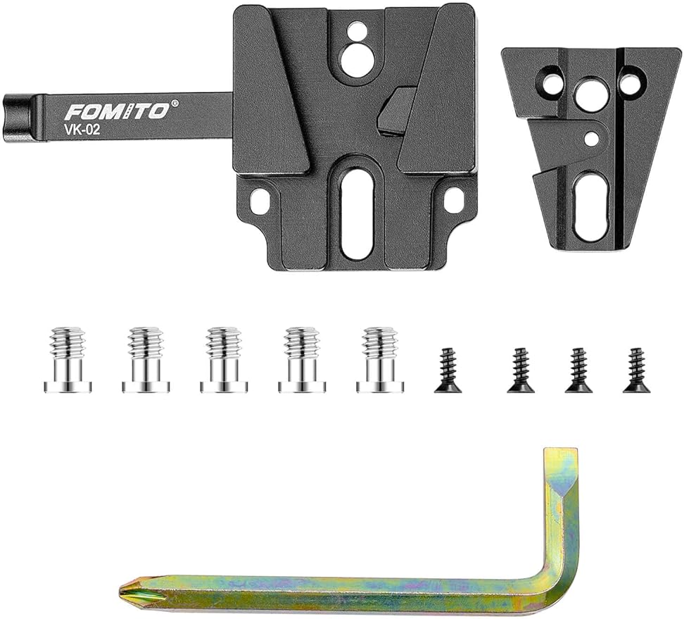 Fomito-VK-02 V Mount Battery Plate V Mount Adapter VK-02 V-Mount V-Lock Base Station Quick Release Plate-F0025/F0026/F0027/F0028