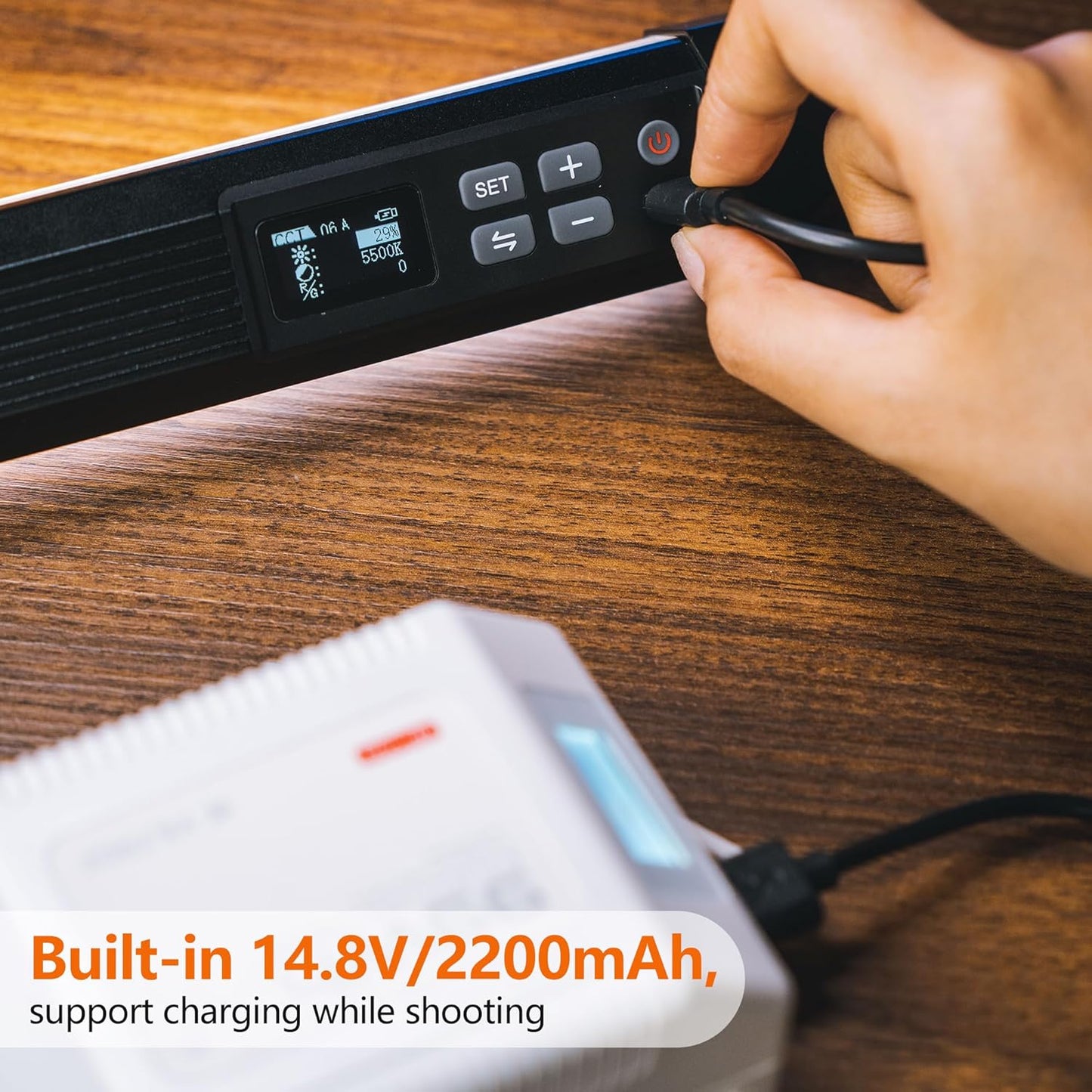 VILTROX 58cm 20W RGB Light Stick,1920LM 2500K~8500K TLCI≥97 LED Photographye Tube Light, Phone Control RGB Photo Lamp for YouTube, TikTok, Game Streaming, Party Bar (K60)