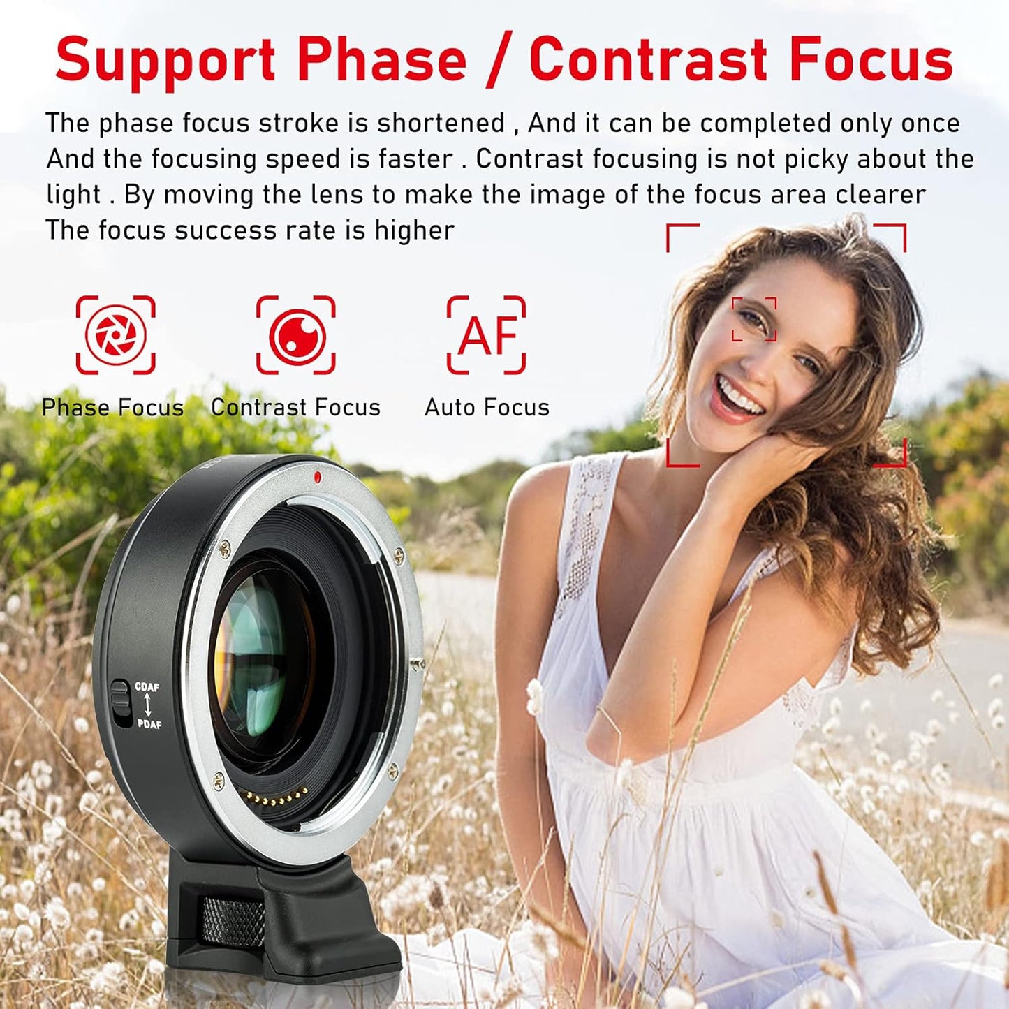 VILTROX EF-E II 0.71x Auto Focus Reducer Speed Booster Adapter for Canon EF to Sony E-Mount Camera a9 a7r iii a7r ii a7iii a7s a6500 a6300